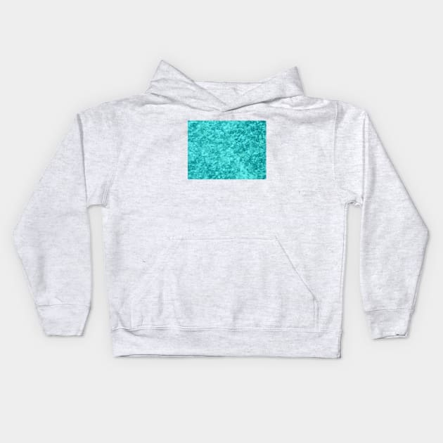 Turquoise Marble Texture Kids Hoodie by MarbleTextures